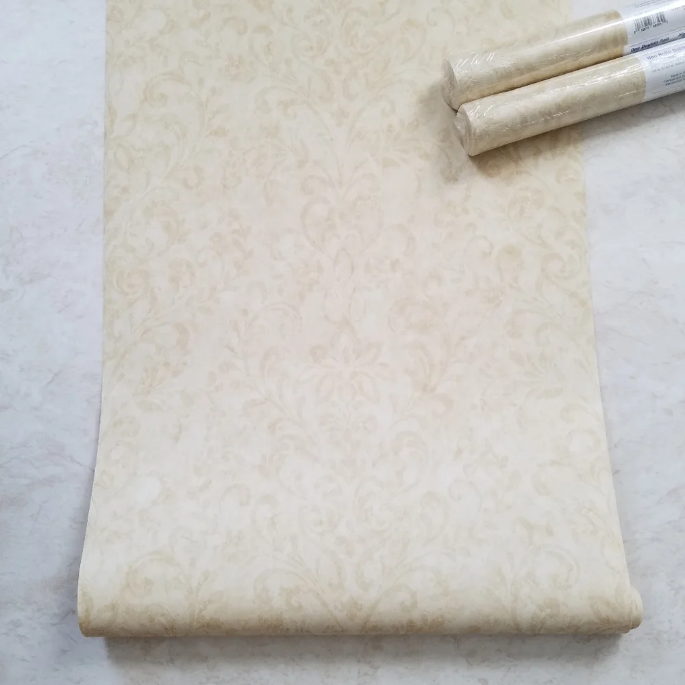 Wallpaper Beige Country Damask